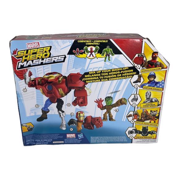 Marvel Super Hero Mashers Hulk Buster Fury Force Micro Hulk & Iron Man Brand New - Picture 4 of 5